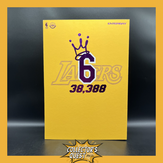 (IN STOCK) ENTERBAY NBA Los Angeles Lakers Lebron James 1/6 Scale Real Masterpiece NBA All-Time Points Leaders 38,388 Action Figure