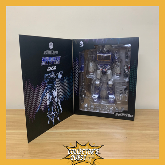 (IN STOCK) Threezero Transformers DLX Soundwave & Ravage Figure