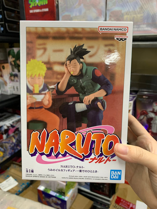 (IN STOCK) Bandai Banpresto Naruto Shippuden Iruka Umino Ramen (Ichiraku) Figure
