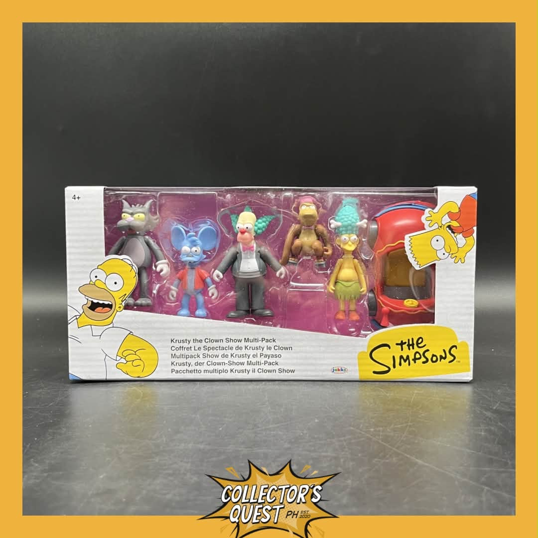 (IN STOCK) Jakks Pacific The Simpsons 2.5-Inch Scale Krusty the Clown Show Multipack Figure