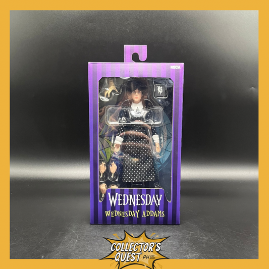 (IN STOCK) NECA Wednesday - 8” Clothed Action Figure Wednesday Addams (Classic Dress)