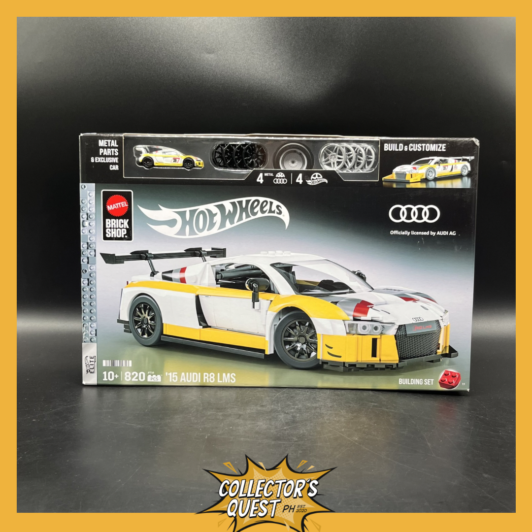 (IN STOCK) Mattel Brick Shop Hot Wheels Elite Series Building Set ’15 Audi R8 LMS