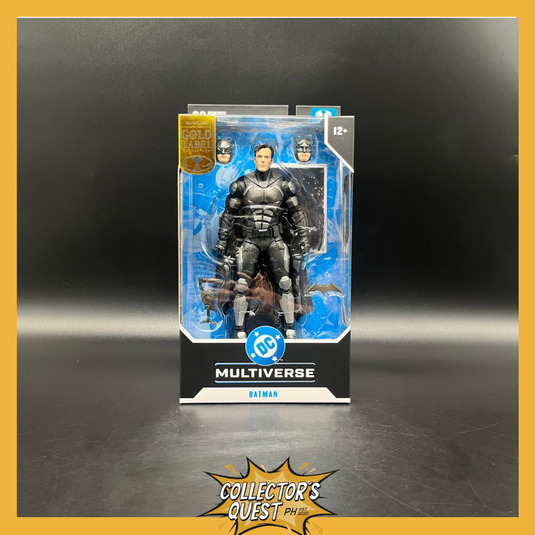 (IN STOCK) Mcfarlane DC Theatrical 7in - Batman (Justice League) (Gold Label) Action Figure