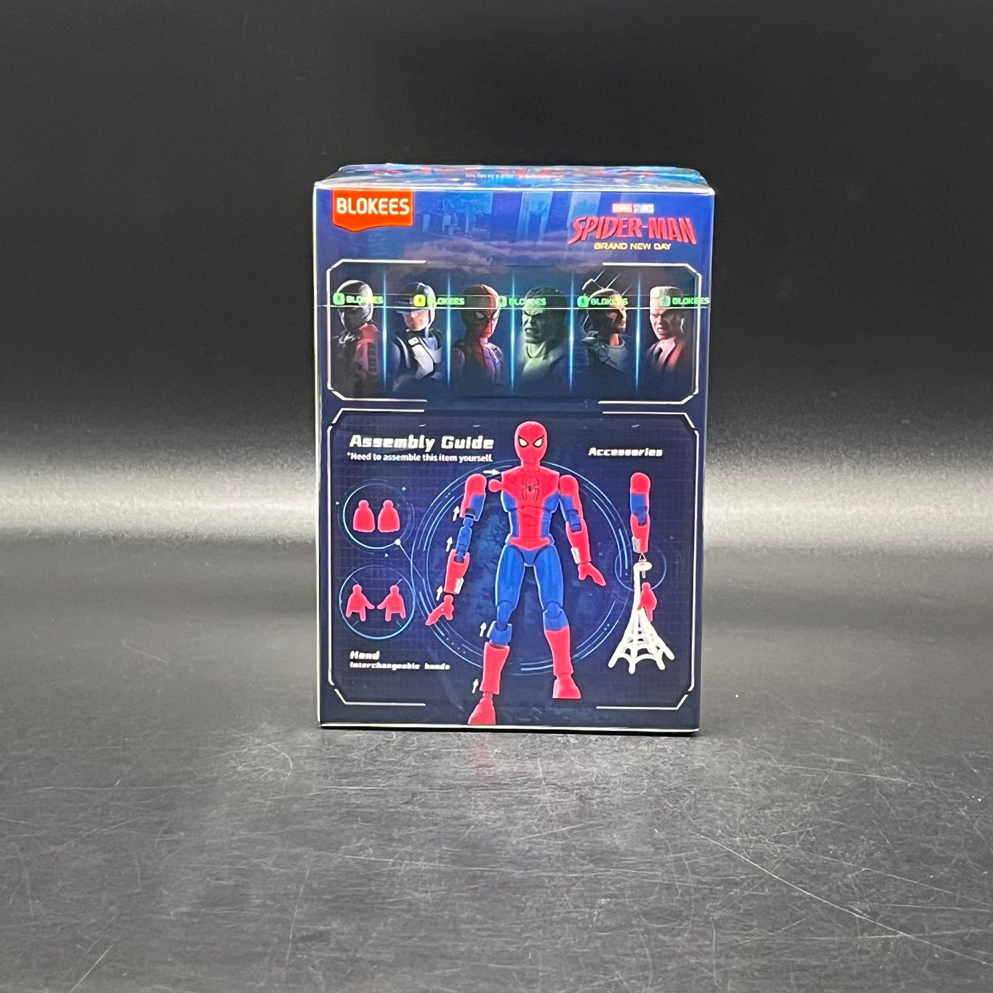 (IN STOCK) 81160 Blokees Marvel Heroes Spiderman Brand New Day Champion Class Lite CC01 Model Kit Blindbox