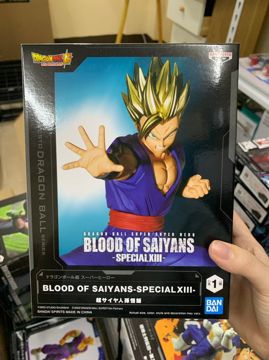(IN STOCK) Bandai Banpresto Dragon Ball : Super Hero Blood of Saiyans Vol.13 Gohan (Special Ver.) Figure