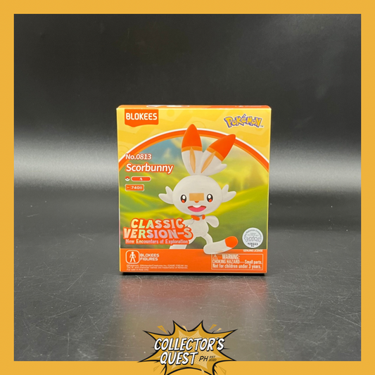(IN STOCK) 74011 Blokees Pokemon Classic Version Scorbunny Model Kit