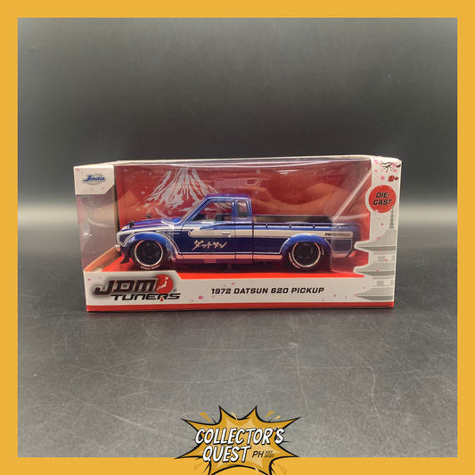 (IN STOCK) JADA TOYS 1:24 Scale JDM Tuners 1972 Datsun 620-Navy Blue Diecast Vehicle