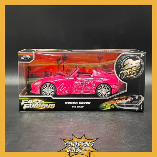 (IN STOCK) 97604 Jada Toys 1:24 Fast & Furious Suki's Honda S2000 Diecast Vehicle