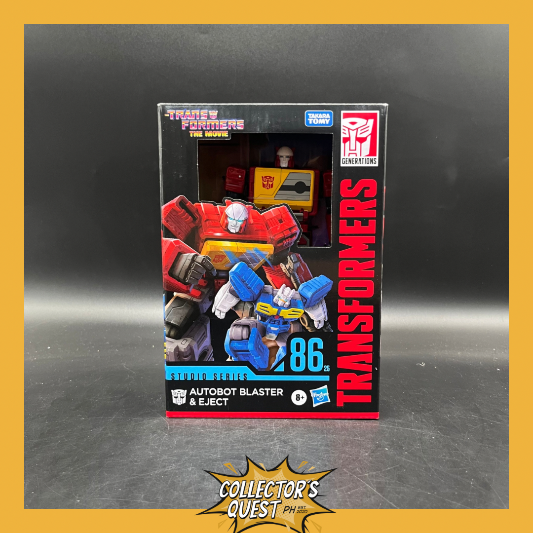 (IN STOCK) Transformers Studio Series 86 Voyager Class Autobot Blaster & Eject Action Figure