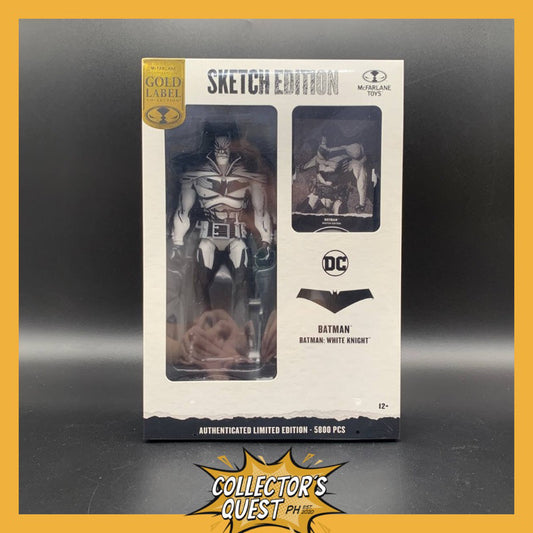 (IN STOCK) Mcfarlane DC Multiverse Batman The White Knight Sketch Edition (Gold Label) Action Figure