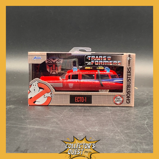 (IN STOCK) 35863 Jada Toys 1:32 Hollywood Rides: Transformers G1 x Ecto-1 Cadillac Diecast Vehicle