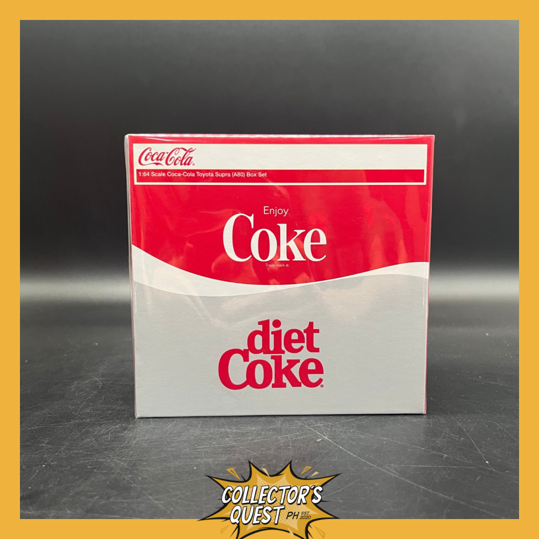 (IN STOCK) Inno64 1/64 Die-cast Toyota Supra (A80) Coca-cola Box Set -dpls