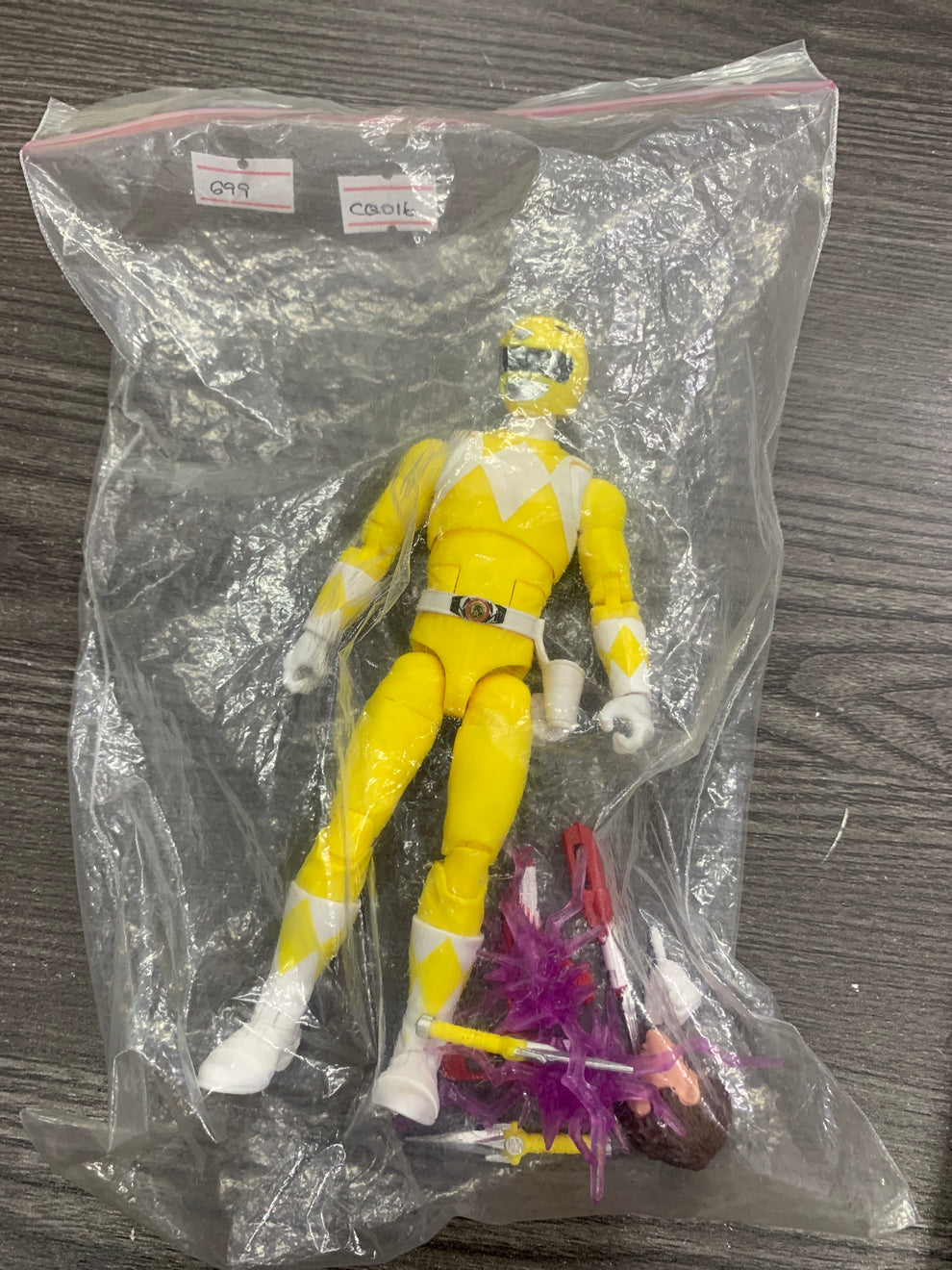 (LOOSE) Yellow Ranger (Power Ranger Lightning Collection Mighty Morphi ...