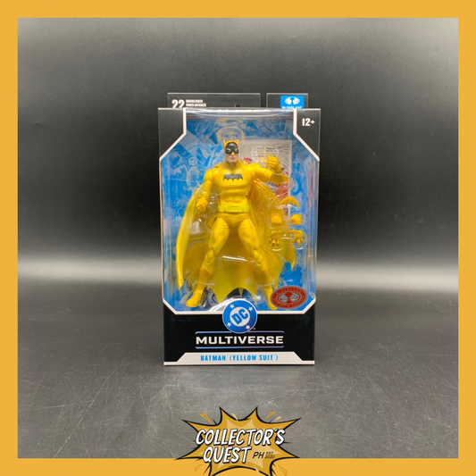 (IN STOCK) Mcfarlane DC Multiverse 7in- Yellow Batman (Chase) Action Figure