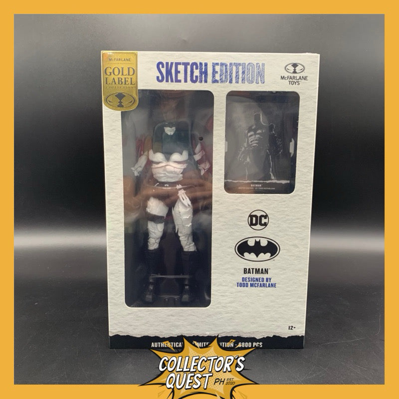 (IN STOCK) DC Multiverse Batman by Todd McFarlane Sketch Edition (Gold Label) Entertainment Earth Exclusive Action Figure
