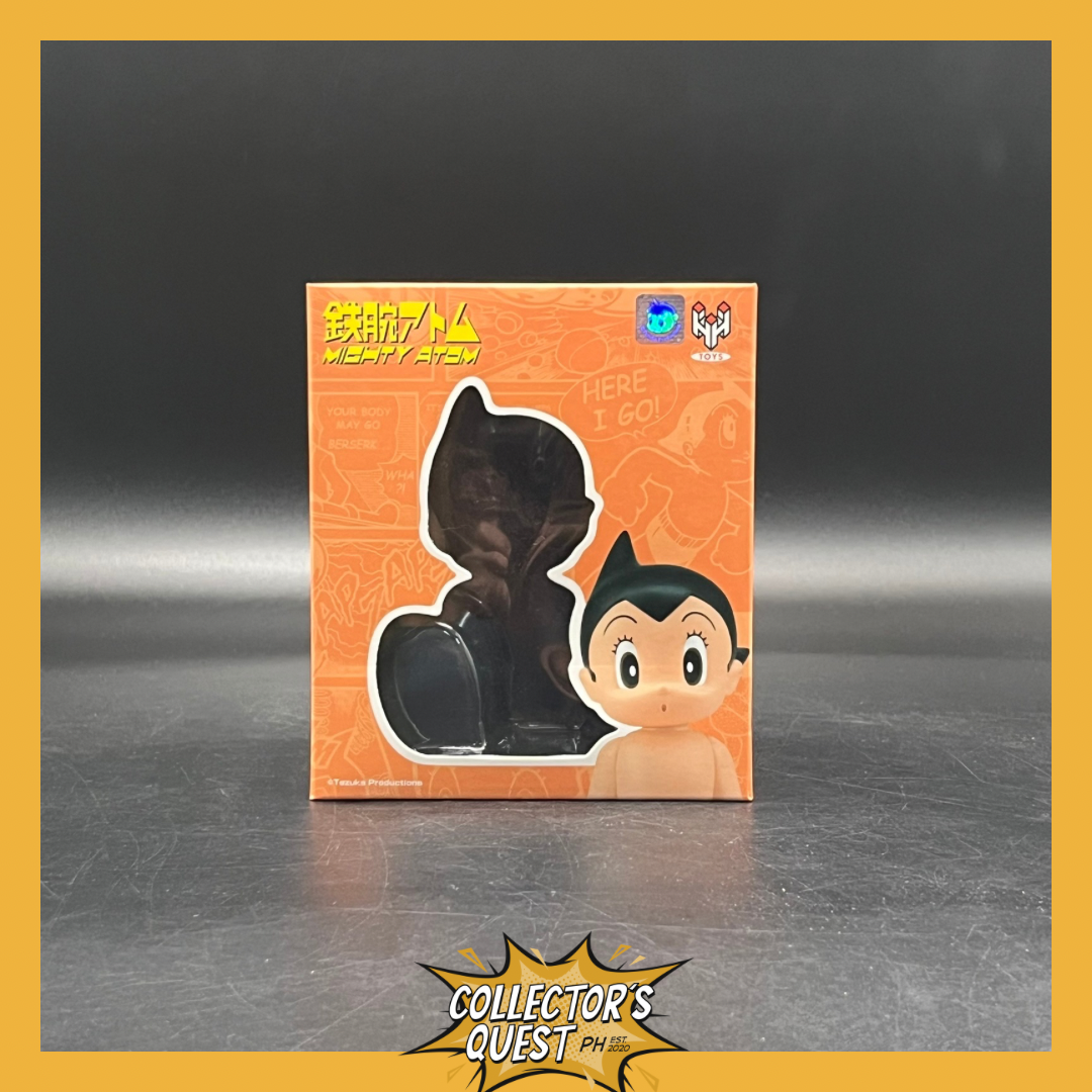 (IN STOCK) 0067 TZKH-012 Hung Hing Toys Astro Boy Sitting Black Vinyl Figure