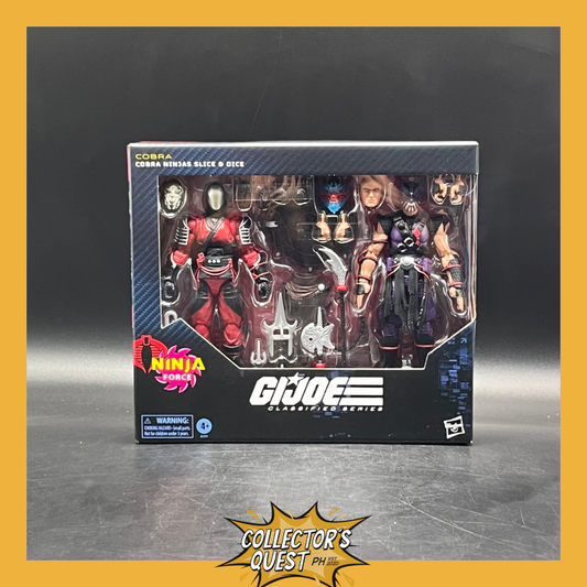 (IN STOCK) GI Joe Classified Series Cobra Ninjas Slice & Dice 2-Pack Action Figure