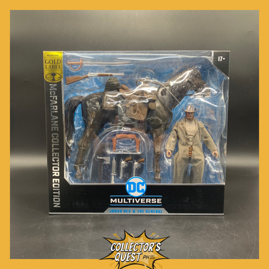 (IN STOCK) DC Multiverse Jonah Hex with The General (Gold Label) Action Figure Set