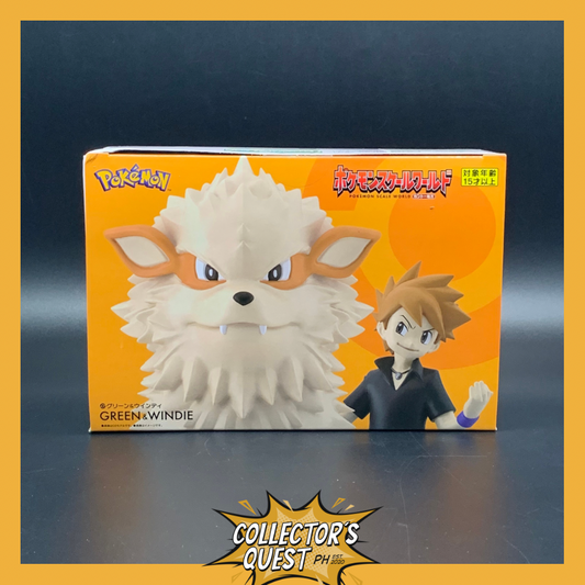Pokemon Scale World Kanto Region Blue & Arcanine Figure Set