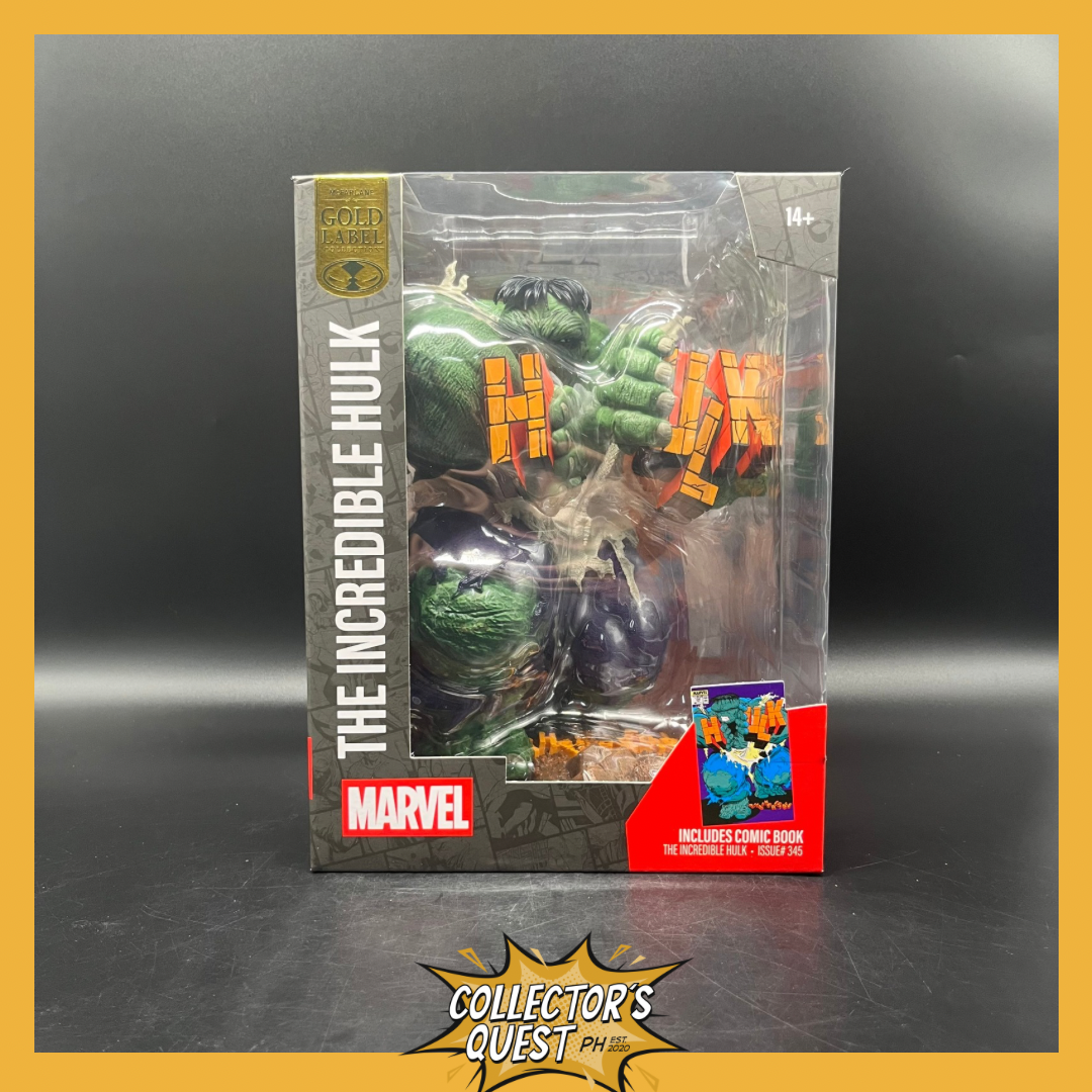 (IN STOCK) Mcfarlane Toys Marvel Comics The Incredible Hulk #345 Green Variant 1/6 Scale (Gold Label) Statue