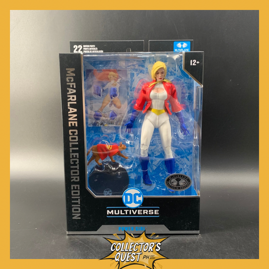 (IN STOCK) DC Mcfarlane Collector Edition 7in WV9- #33 Power Girl (Platinum) Action Figure