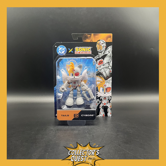 (IN STOCK) Jakks Pacific Sonic the Hedgehog x DC Comics Tails as Cyborg 5-inch Action Figure
