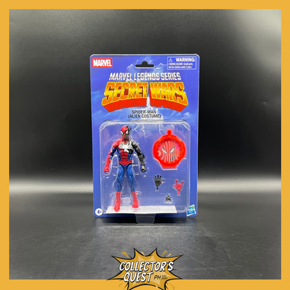 (IN STOCK) Marvel Legends Secret Wars Wave: Marvel’s Spiderman (Alien Costume) Action Figure