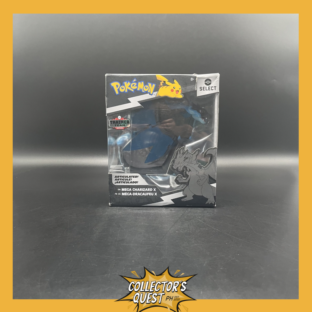 (IN STOCK) Jazwares Trainer Team Series Pokemon Select Mega Charizard X Articulated Action Figure