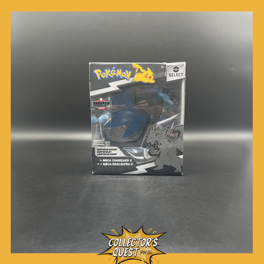 (IN STOCK) Jazwares Trainer Team Series Pokemon Select Mega Charizard X Articulated Action Figure