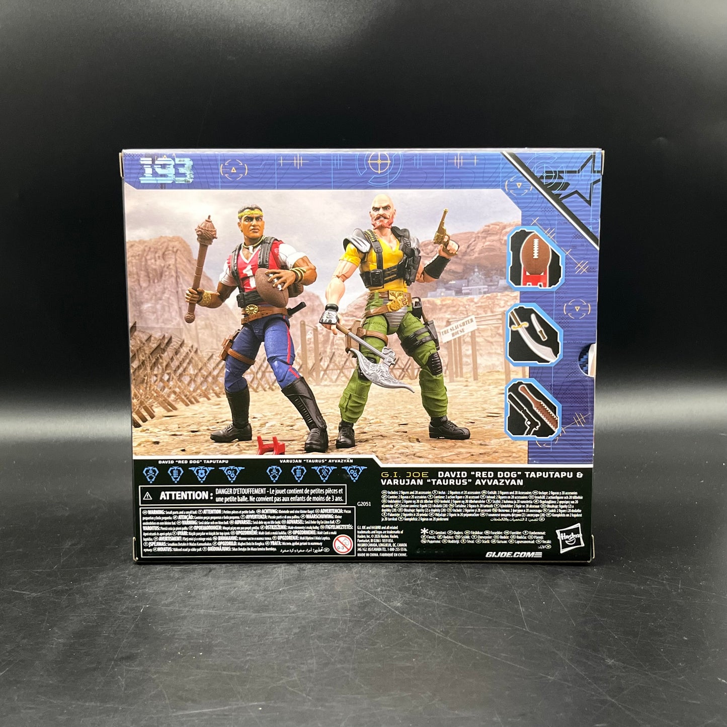 (IN STOCK) G.I. Joe Classified Series David Red Dog Taputapu & Varujan Taurus Ayvazyan Action Figure