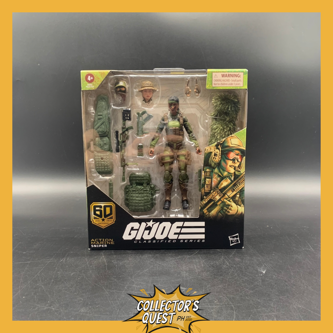 (IN STOCK) GI Joe Classified Series 60th Anniversary Action Marine Sniper Action Figure