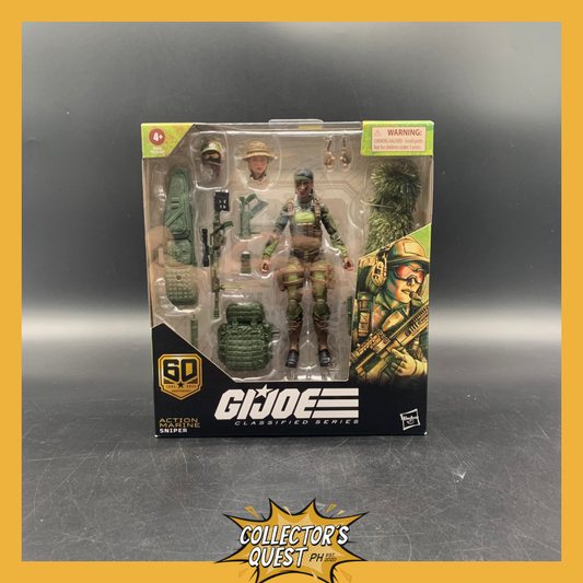 (IN STOCK) GI Joe Classified Series 60th Anniversary Action Marine Sniper Action Figure