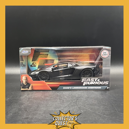 (IN STOCK) 36152 Jada Toys Fast & Furious 1:24 Shaw's Lamborghini Aventador Die Cast Vehicle