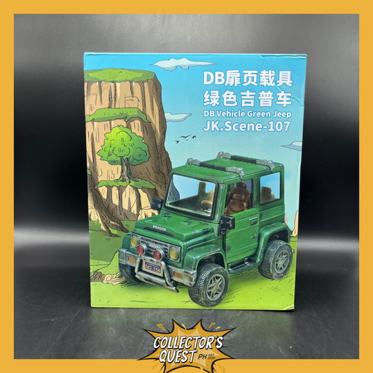 (IN STOCK) Dragon Ball 1/12 Scale DB Vehicle Green Jeep Resin Vehicle