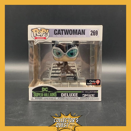 (IN STOCK) Funko Pop DC Super Villains Catwoman Deluxe Gamestop Exclusive Vinyl Figure