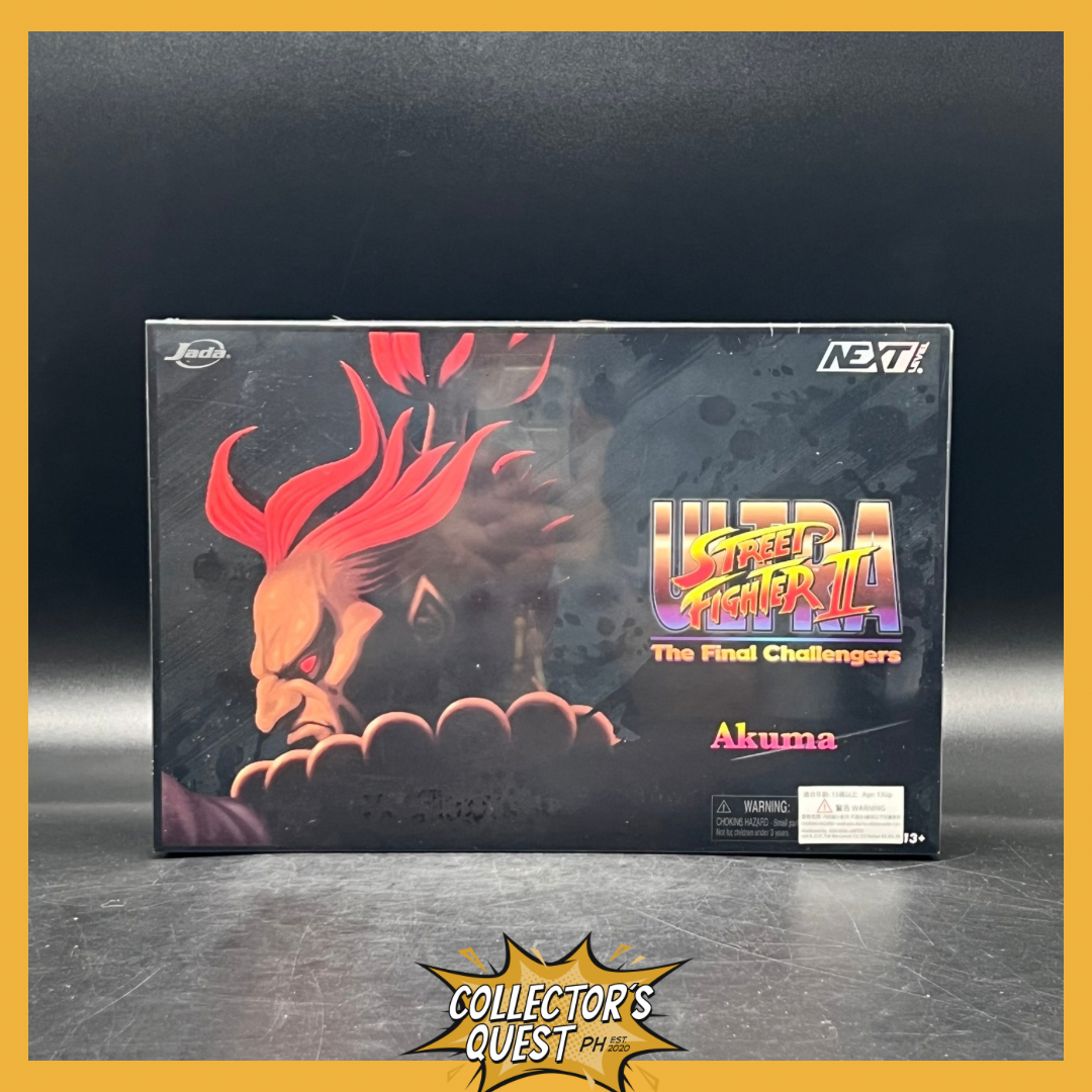(IN STOCK) JADA Toys Street Fighter Akuma Player 2 Deluxe SDCC Exclusive Action Figure