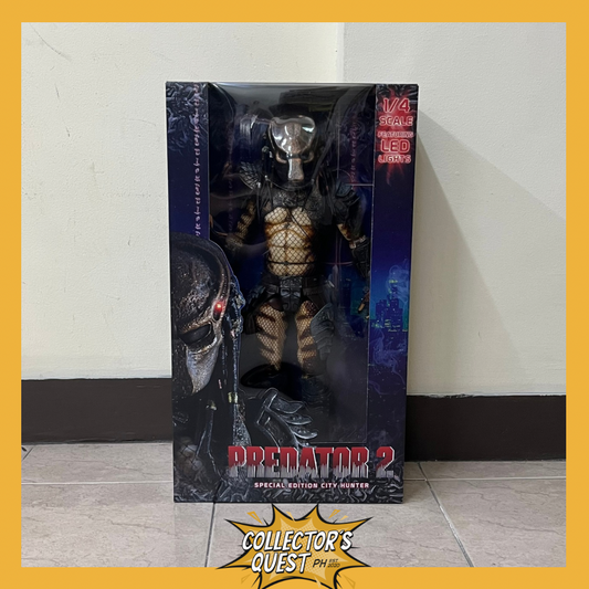 (IN STOCK) NECA Predator 2- 1/4 Scale City Hunter Predator with LED Lights Action Figure
