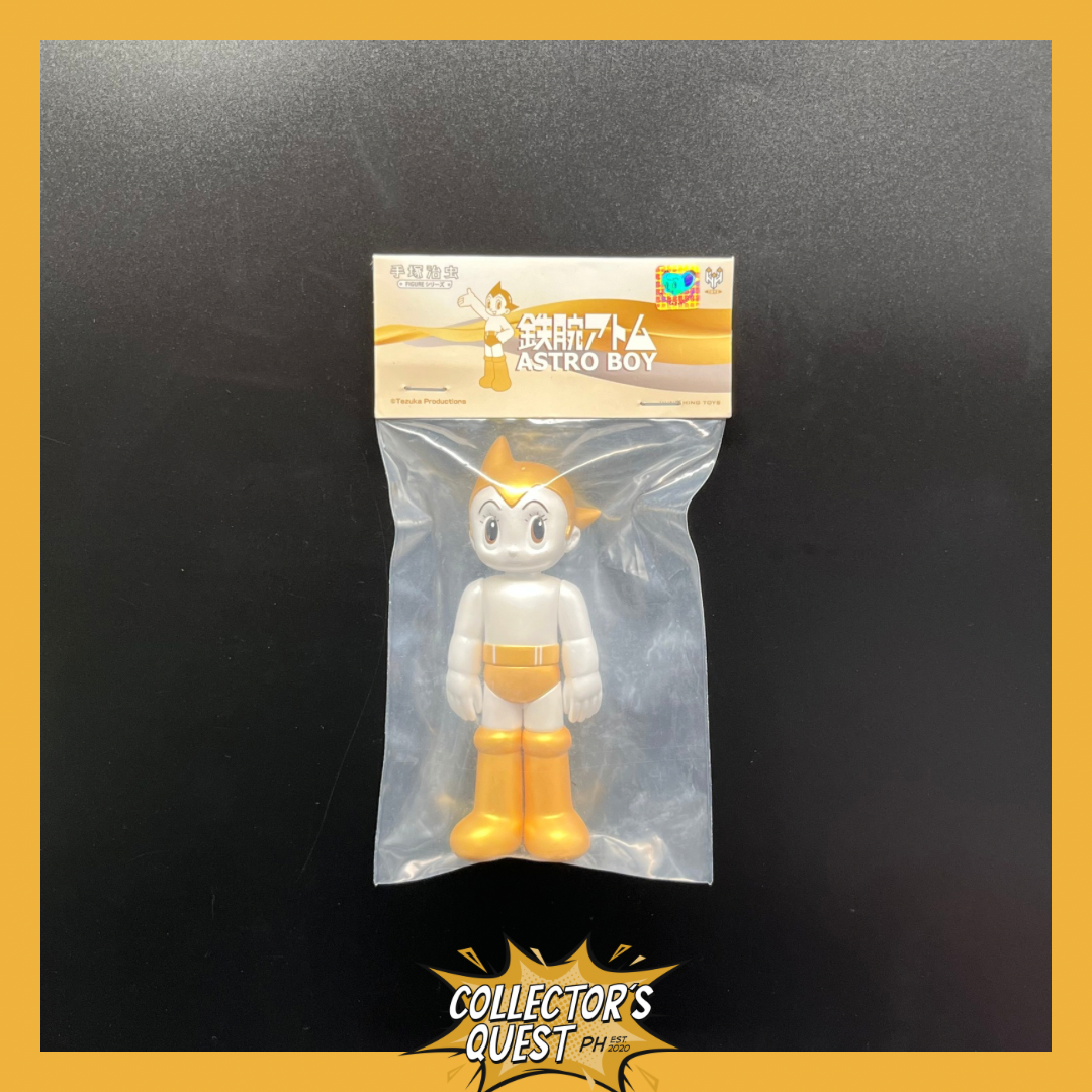(IN STOCK) 5293 Hung Hing Toys Astro Boy Pearl Gold Standing Vinyl Figure