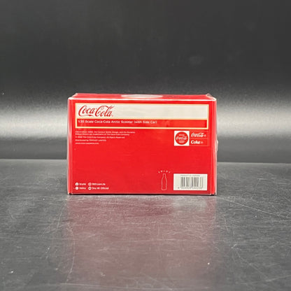 (IN STOCK) COKE094 Tiny City Scooter Sidecar Coca-Cola Diecast Vehicle