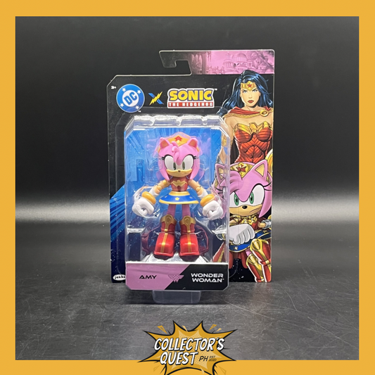 (IN STOCK) Jakks Pacific DC X Sonic the Hedgehog - 5inch Amy as Wonder Woman Wave 1 Action Figure