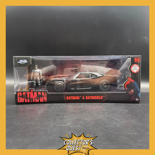 (IN STOCK) 32731 Jada Toys 1:24 Scale The Batman 2022 Batmobile Diecast Vehicle & Batman Figure