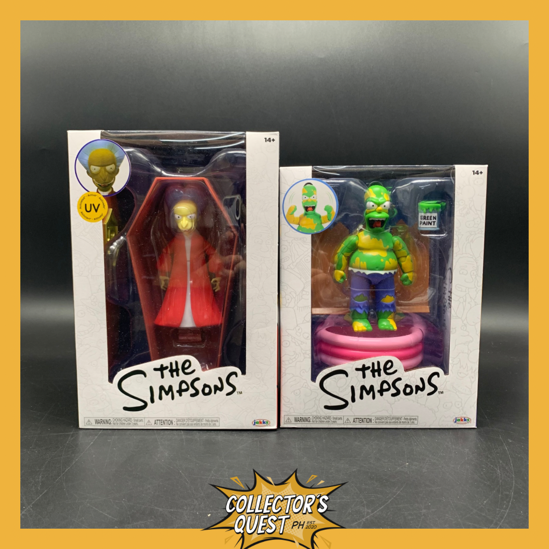 (IN STOCK) Jakks Pacific Premium The Simpsons Furious Homer & Vampire Mr Burns Action Figure