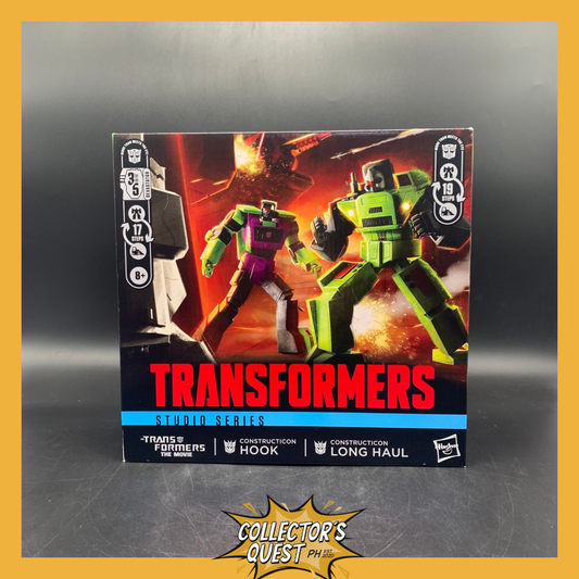 (IN STOCK) Transformers The Movie 86 Constructicons Long Haul & Hook 2 Pack Action Figure