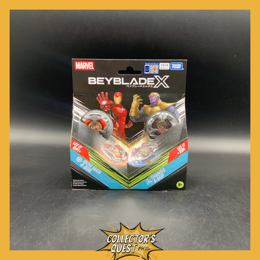 (IN STOCK) Beyblade X Marvel Iron Man 4-80B & Thanos 4-60P