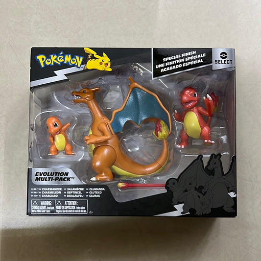 (IN STOCK) Pokemon Jazwares Charizard 3 Pack Action Figure Set