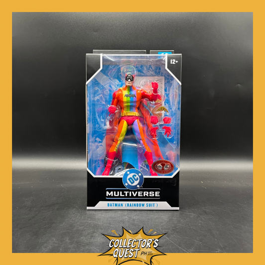 (IN STOCK) Mcfarlane DC Multiverse Rainbow Batman Platinum Edition Action Figure