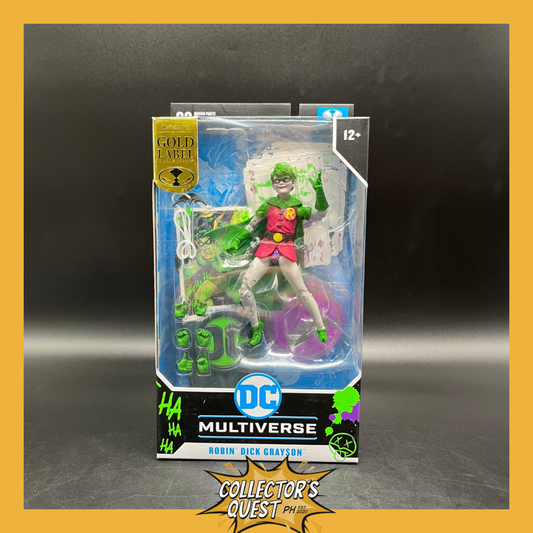 (IN STOCK) Mcfarlane DC Multiverse Robin (Dick Grayson) Jokerized (Gold Label) Action Figure