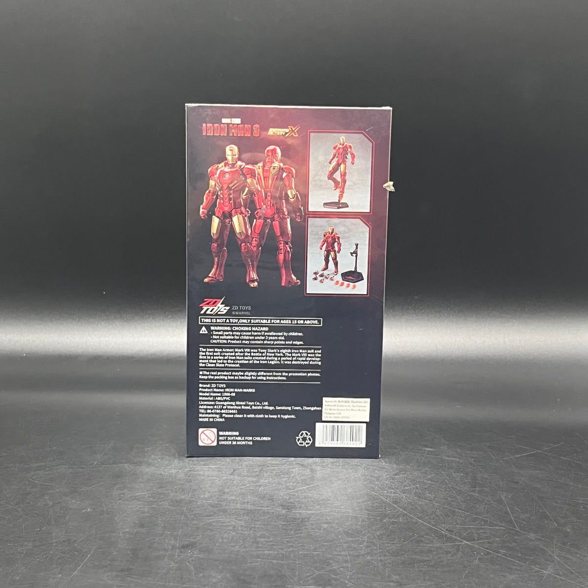 (IN STOCK) ZD Toys Marvel Iron Man Mark 8 1/10 Action Figure