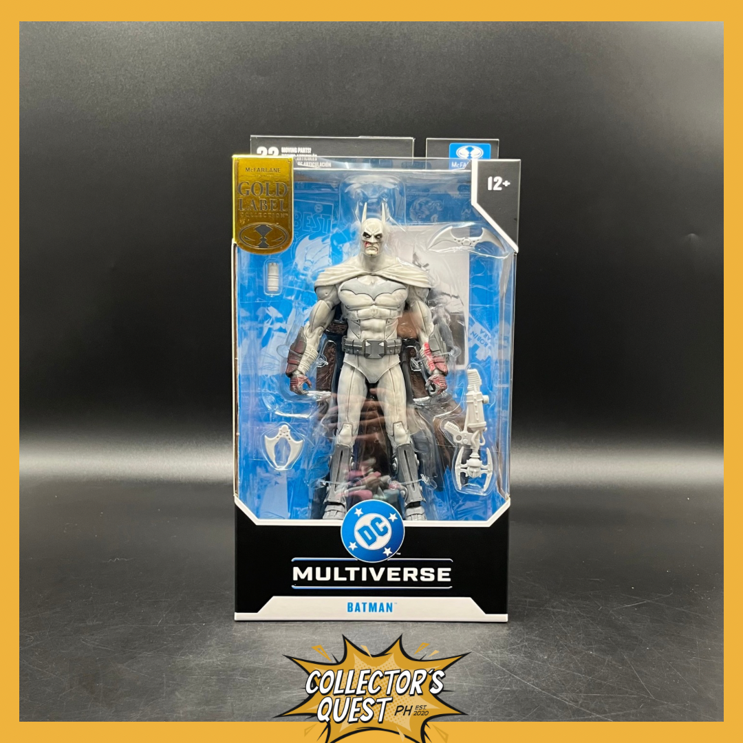 (IN STOCK) Mcfarlane DC Multiverse 7IN - Batman (Arkham City)(Bloody)(Gold Label) Action Figure