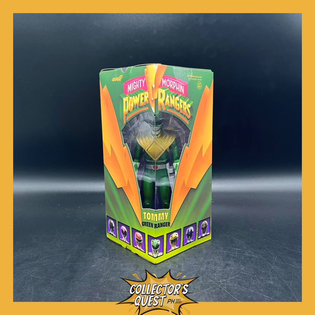 (IN STOCK) SUPER 7 Mighty Morphin Power Rangers Deluxe Wave 01 - Green Ranger Action Figure